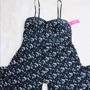 Black Floral Jumpsuit